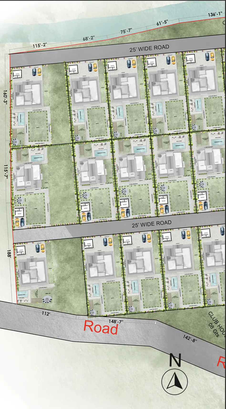 Project layout glimpse of Prakruthi Farm Village