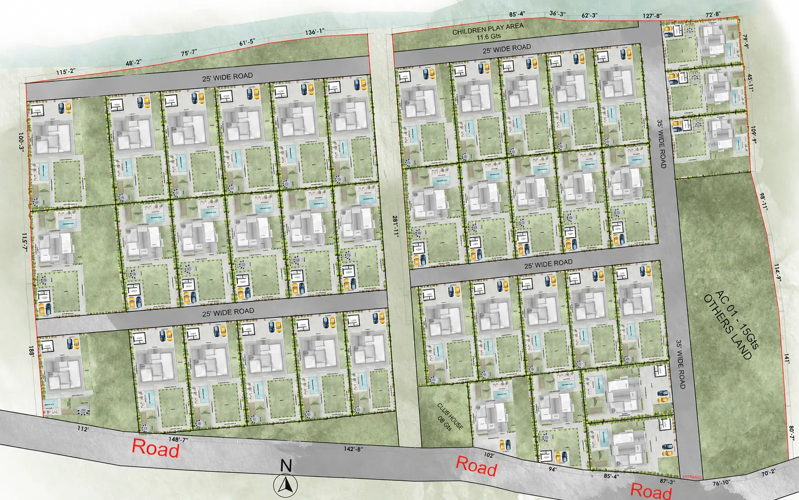 Prakruthi Farm Village masterplan layout